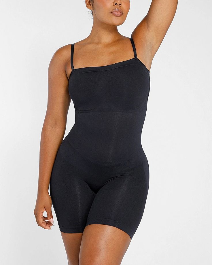 HAVANA Strapless Mid Thigh Bodysuit