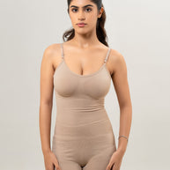 Essentials Black  Mid Thigh Bodysuit