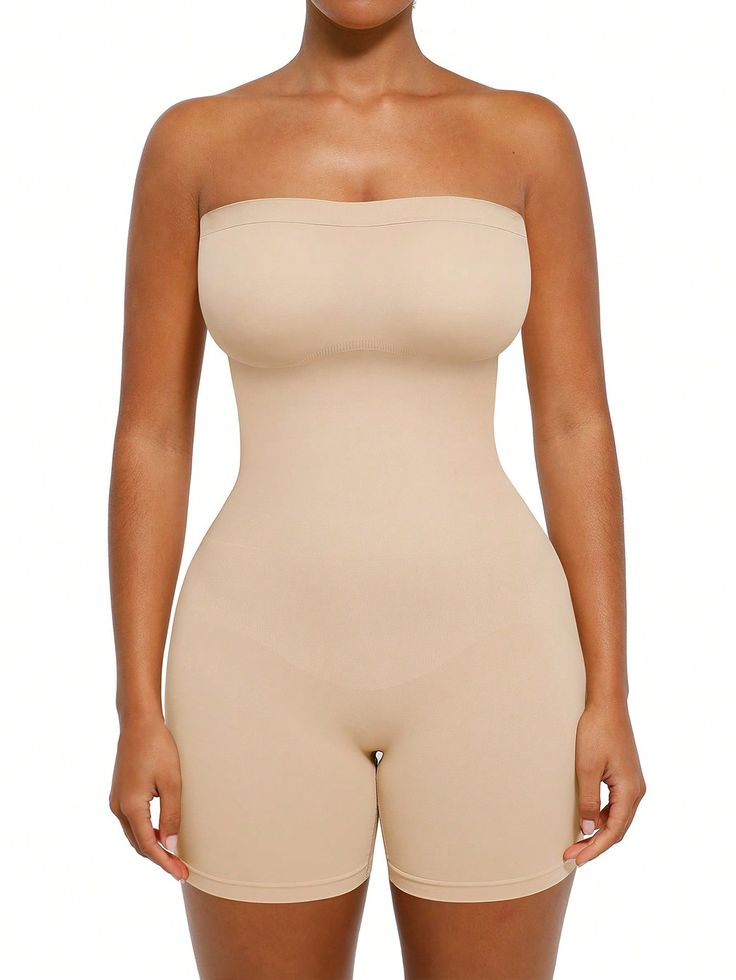 HAVANA Strapless Mid Thigh Bodysuit