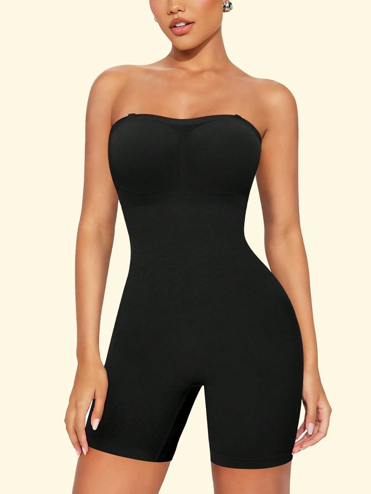 HAVANA Strapless Mid Thigh Bodysuit